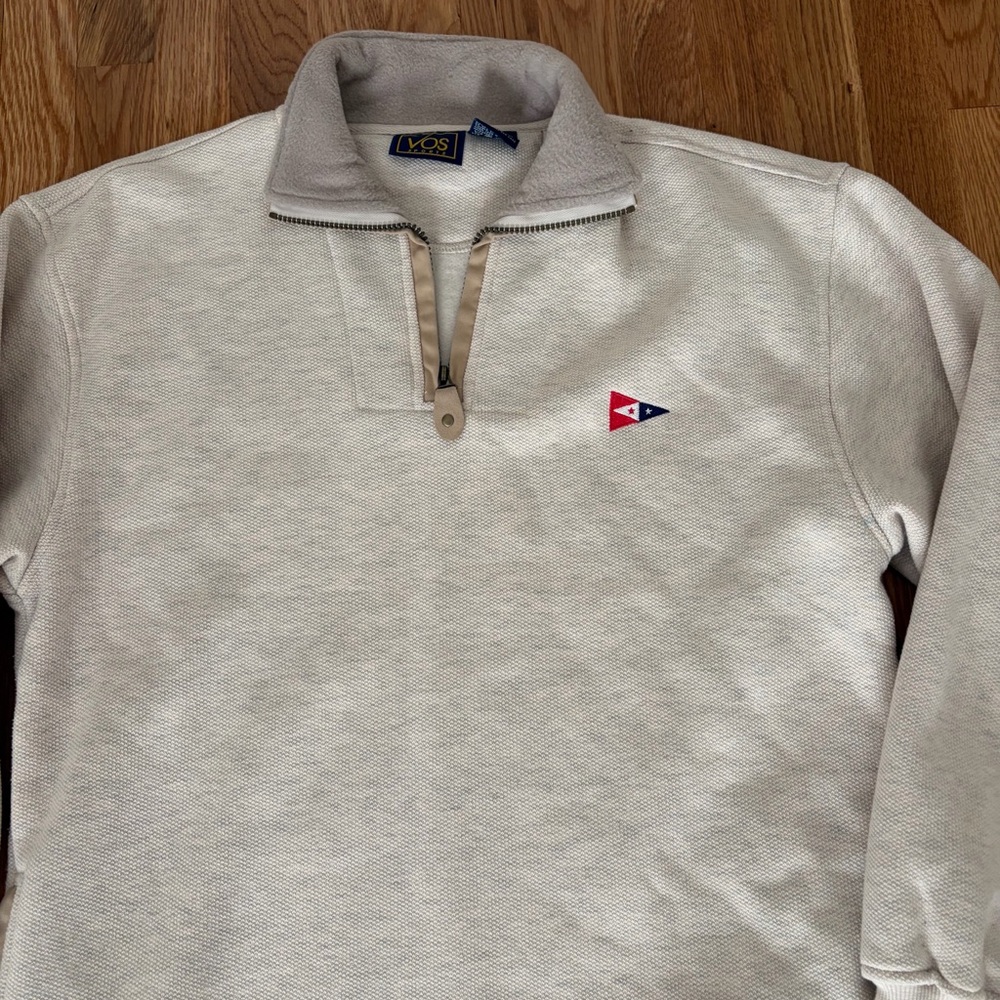 Mens Official San Francisco Yacht Club quarter zip. Size Large.